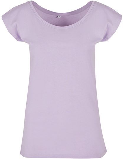 Ladies´ Wide Neck Tee – Build Your Brand Basic in Lilac