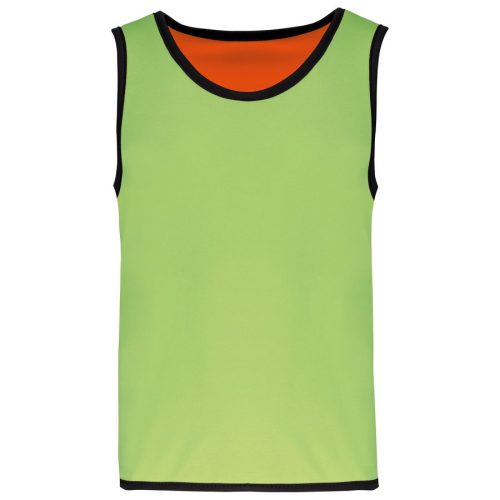 Beidseitig tragbares Rugby-Leibchen für Kinder PA046 – Proact in Lime / Spicy Orange
