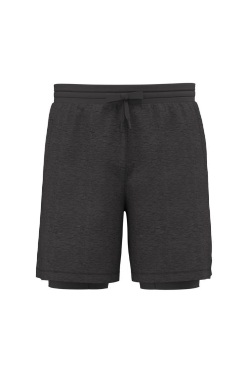 2-in-1-Shorts mit integrierter Untershort für Herren PA1032 – Proact in Marl Dark Grey