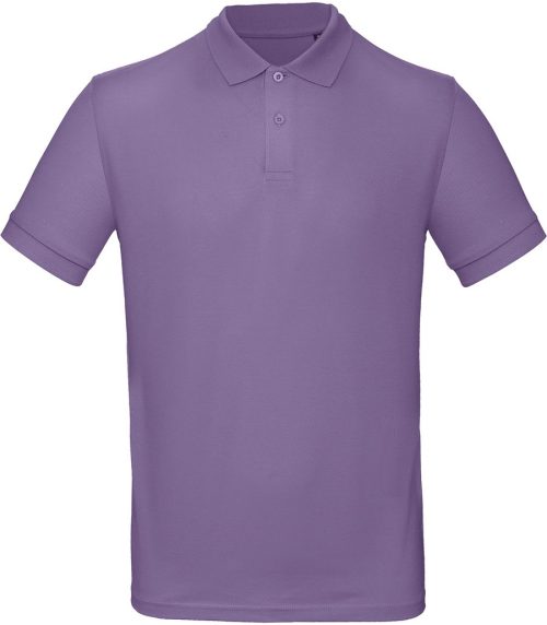 Men's organic polo shirt PM430 – B&C in Millennial Lilac