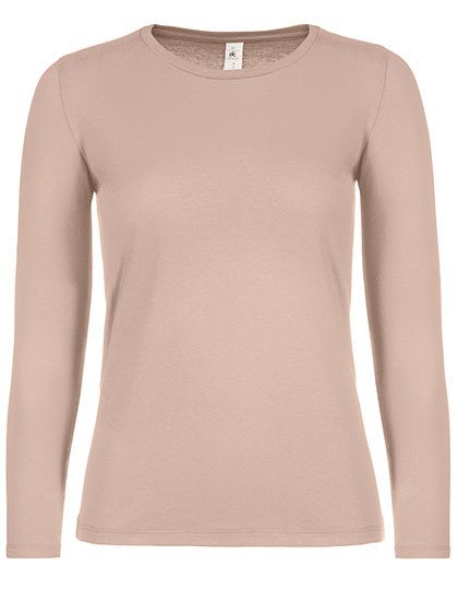 Women´s T-Shirt #E150 Long Sleeve – B&C BE INSPIRED in Millennial Pink