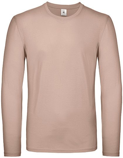 Men´s T-Shirt #E150 Long Sleeve – B&C BE INSPIRED in Millennial Pink