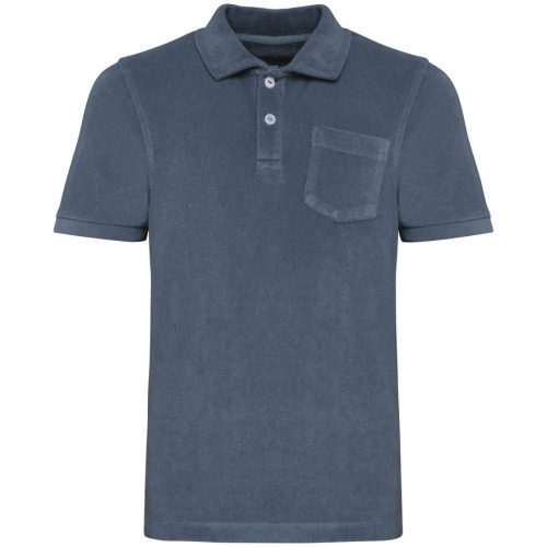 Polohemd aus Frottee für Kinder NS218 – Native Spirit in Mineral Grey