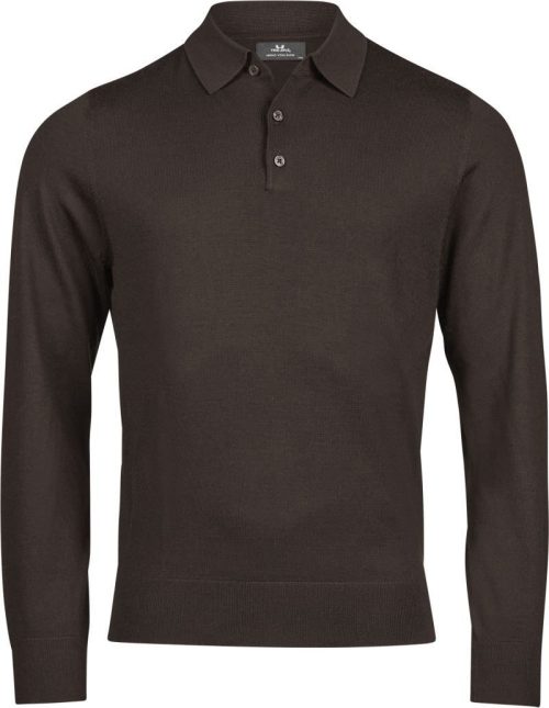 Polo Strickpullover TJ 6002 – Tee Jays in Mocha
