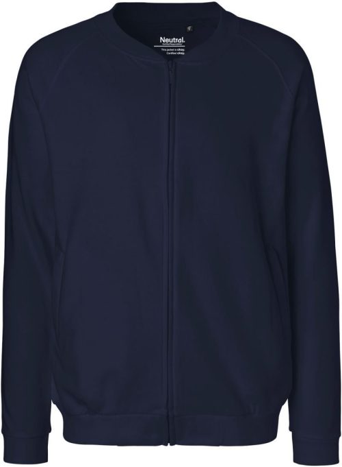 Unisex Bio Sweatjacke O 73501 – Neutral in Navy
