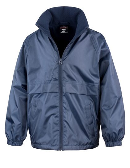Junior Microfleece Lined Jacket – Result Core in Navy