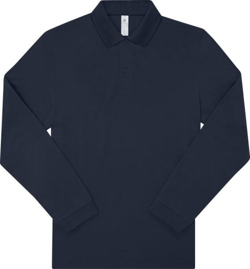 Piqué Polo langarm My Polo 180 LSL – B&C in Navy