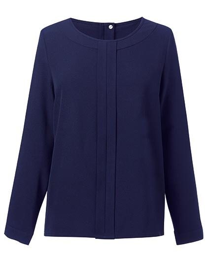 Women´s Roma Long Sleeve Blouse – Brook Taverner in Navy