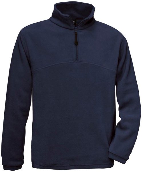Fleece Pullover mit 1/4 Zip Highlander + – B&C in Navy