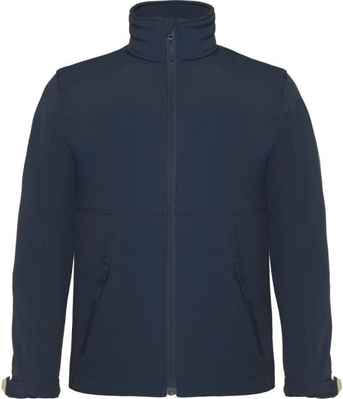 Kinder 3-Lagen Softshell Jacke Hooded Softshell /kids – B&C in Navy