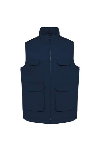 Unisex Padded Multi-Pocket Polycotton Vest – Designed To Work in Navy