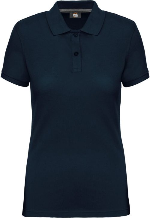 Schweres Damen Workwear Piqué Polo WK 275 – WK in Navy