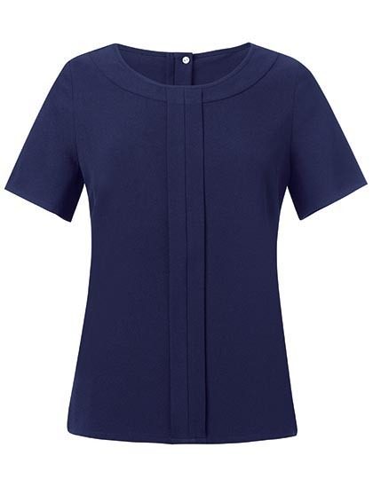 Women´s Verona Short Sleeve Blouse – Brook Taverner in Navy