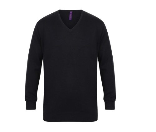 Men´s Lightweight V-Neck Jumper – Henbury in Navy