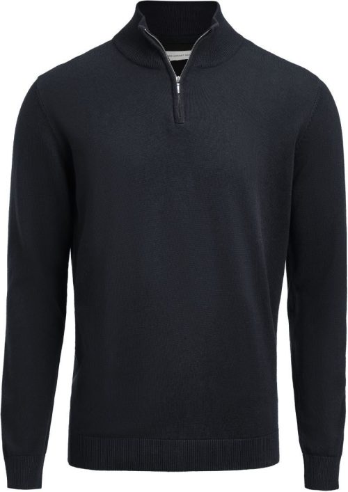 Unisex Pullover mit 1/4 Zip Ashland Halfzip – James Harvest in Navy