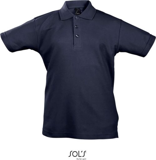 Kinder Piqué Polo Summer Kids II – SOL'S in Navy