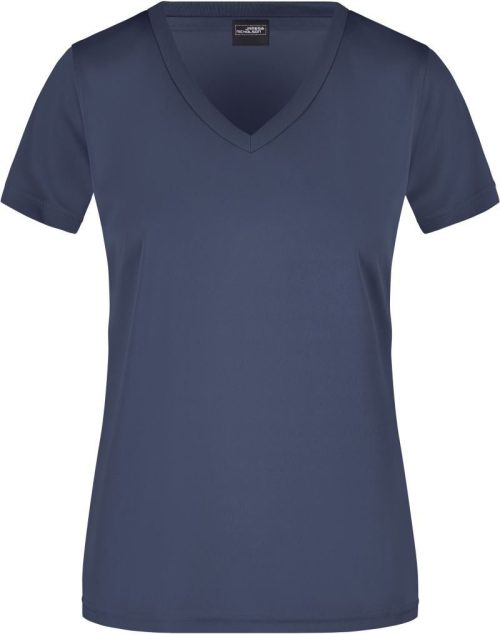 Damen V-Ausschnitt Sport T-Shirt JN 735 – Daiber in Navy
