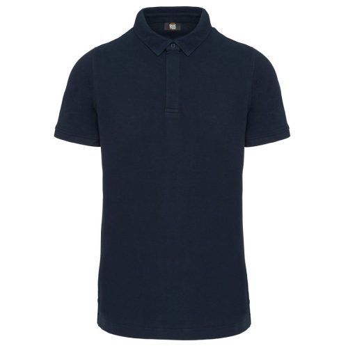 Kurzarm-Polohemd für Herren mit Druckknopfleiste am Kragen WK225 – WK in Navy