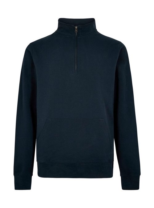 Piqué Sweater mit 1/4 Zip KK 339 – Kustom Kit in Navy