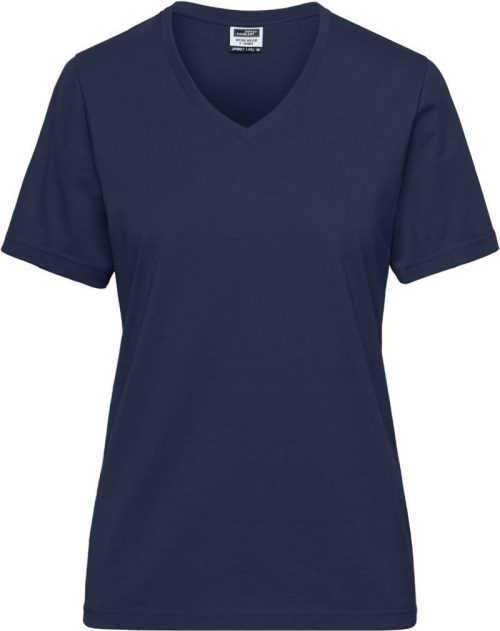 Damen Bio Workwear T-Shirt - Solid JN 1807 – Daiber in Navy