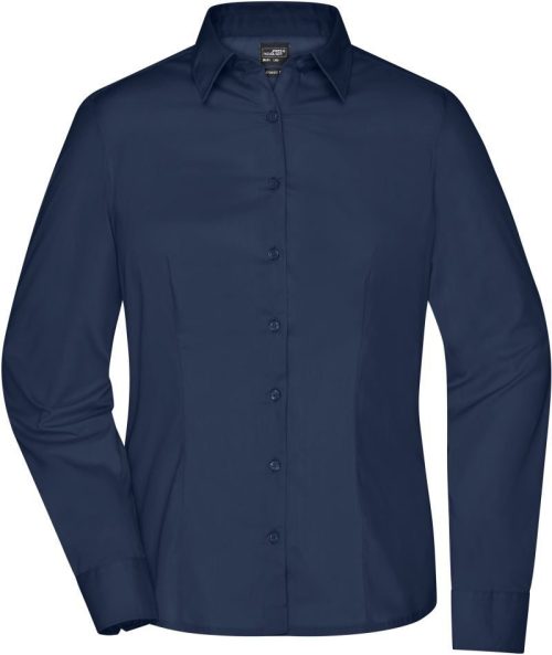 Popeline Business Bluse langarm JN 641 – Daiber in Navy