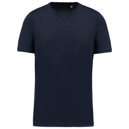 Herren-T-Shirt Supima® mit V-Ausschnitt und kurzen Ärmeln K3002 – Kariban in Navy