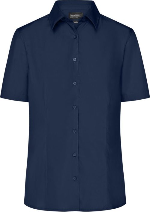 Popeline Business Bluse kurzarm JN 643 – Daiber in Navy