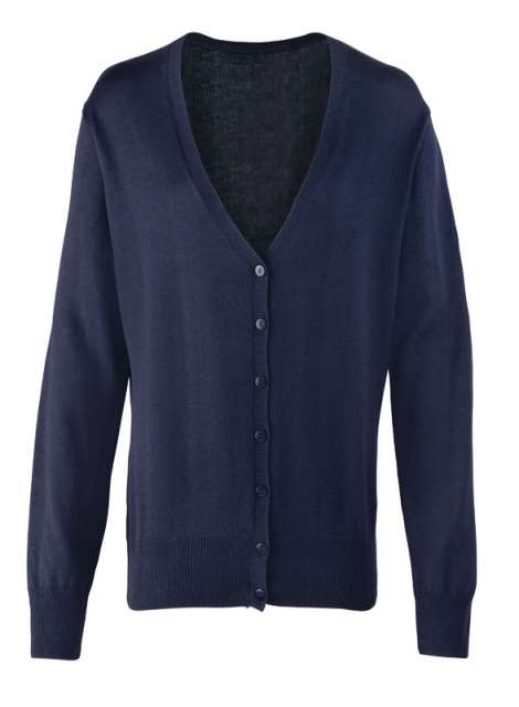 Women's Button-Through Knitted Cardigan – Premier in Navy