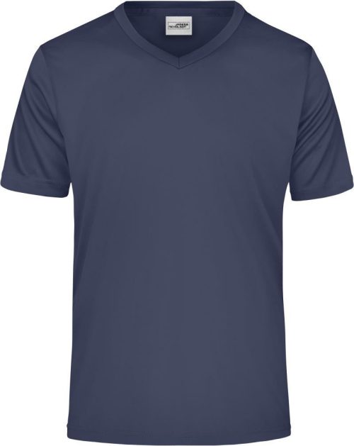 Herren V-Ausschnitt Sport T-Shirt JN 736 – Daiber in Navy