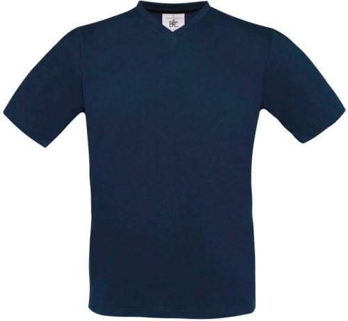 V-Ausschnitt T-Shirt Exact V-Neck – B&C in Navy