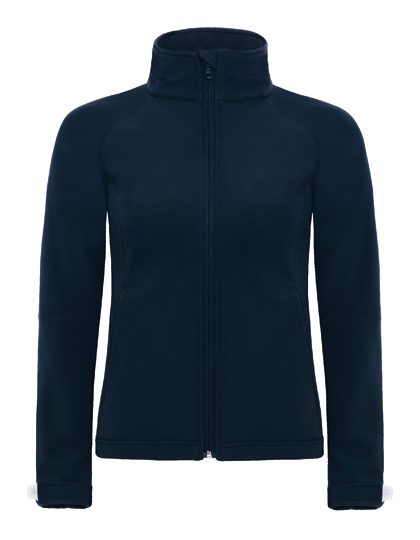 Women´s Hooded Softshell – B&C COLLECTION in Navy