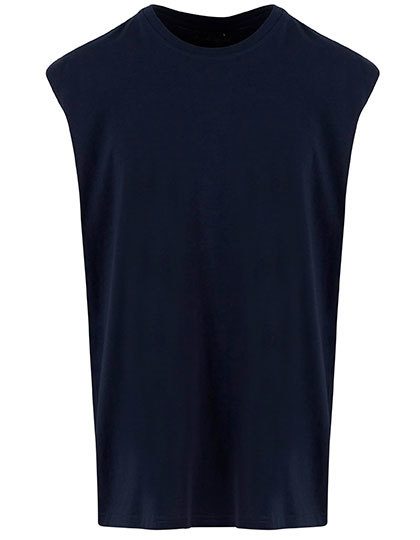 Schweres ärmelloses T-Shirt NM 016 – New Morning Studios in Navy