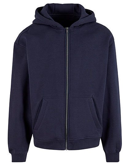 Schwere Unisex Oversize Kapuzen Sweatjacke NM 013 – New Morning Studios in Navy