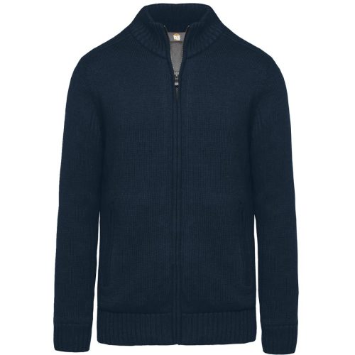 Strickjacke mit Fleecefutter, Herren WK959 – WK in Navy