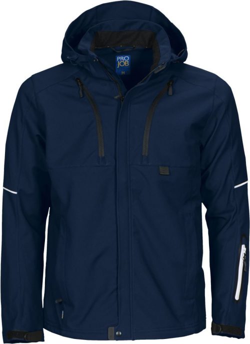 Workwear 3-Lagen Softshell Jacke 3406 Functional Jacket – ProJob in Navy