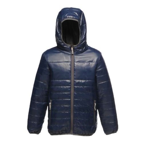 Kids' Stormforce - Thermal Hooded Jacket – Regatta in Navy