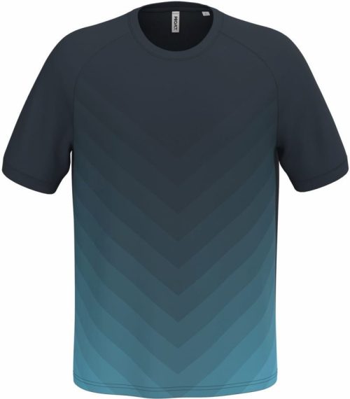 Unisex Sport Shirt mit Farbverlauf PA 4047 – Kariban ProAct in Navy