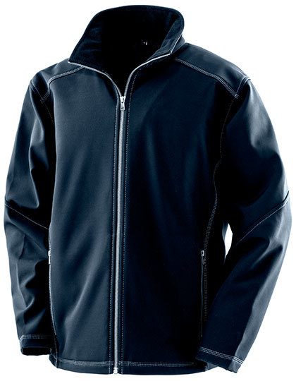 Men´s Treble Stitch Softshell Jacket – Result Workguard in Navy