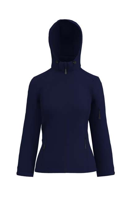 Women’s 3-Layer Detachable Hooded Softshell Jacket – Legend Classics in Navy