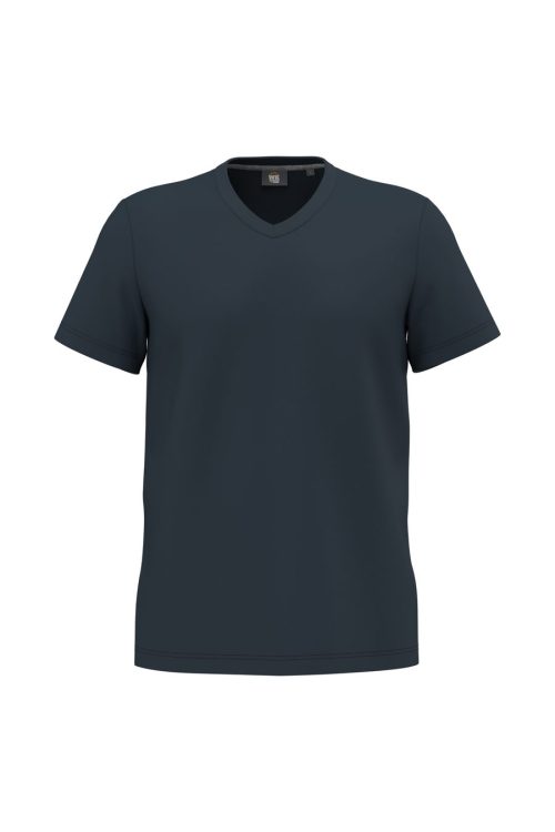 Antibakterielles, T-Shirt mit V-Ausschnitt für Herren WK316 – WK in Navy