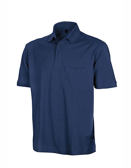 Apex Pocket Polo Shirt – Result Workguard in Navy