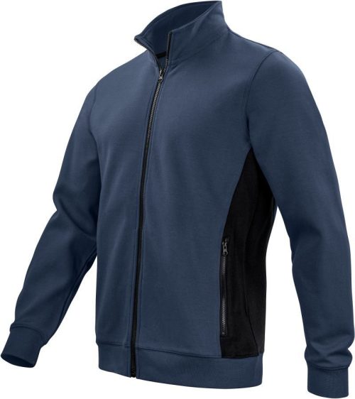 Schwere Doubleface Workwear Sweatjacke 2129 Sweatshirt Full Zip – ProJob in Navy