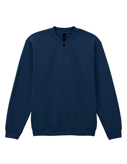 Softstyle® Midweight Adult Fleece 1/4 Zip Sweatshirt – Gildan in Navy