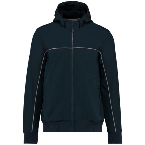 Unisex 3-Layer Two-Tone Bionic Softshell Jacket – Designed To Work in Navy