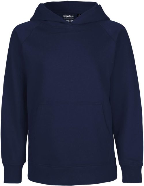 Kinder Bio Kapuzen Sweater O 13101 – Neutral in Navy