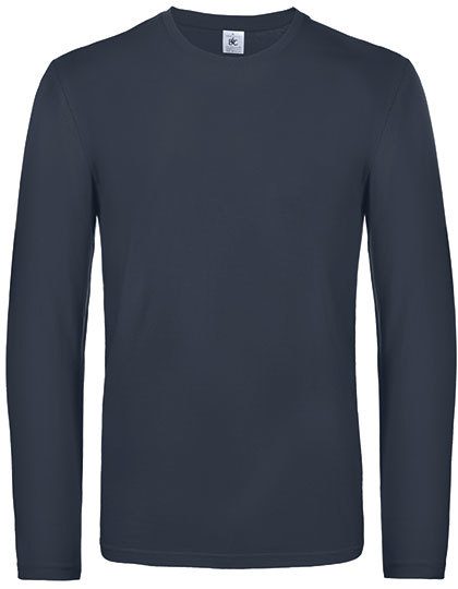Men´s T-Shirt #E190 Long Sleeve – B&C BE INSPIRED in Navy
