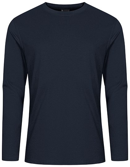 Men´s T-Shirt Long Sleeve – EXCD by Promodoro in Navy
