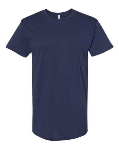 Men's Long Body Urban Tee – Bella in Navy