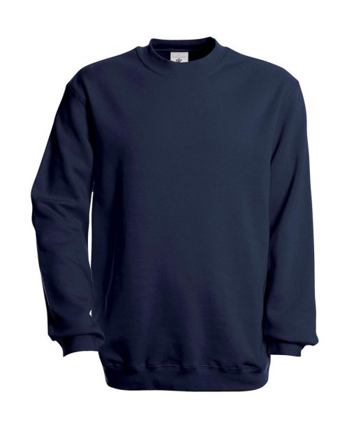 Crew Neck Sweatshirt Set In WU600 – B&C in Navy