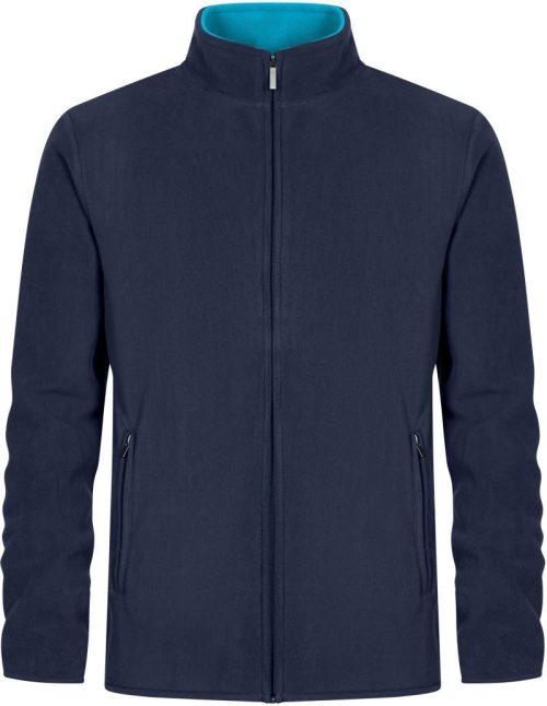 Herren Double Fleece Jacke 7961 – Promodoro in Navy/Aqua